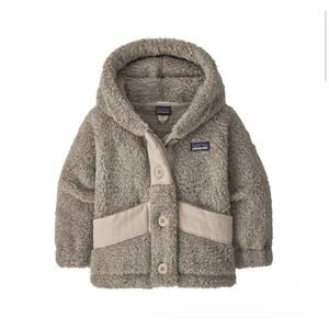 Patagonia Baby Toddler 3T Los Gatos Button-Up Cozy Fleece Hoodie Jacket